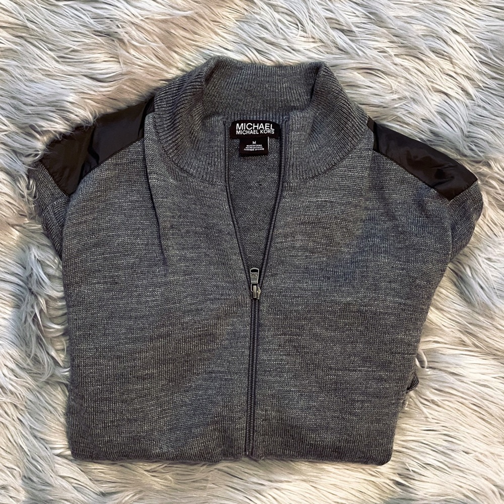 Michael Kors Zip Up Sweater/cardigan men’s medium - Picture 7 of 7